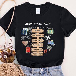 Personalized Travel Adventures T-Shirt, Custom 2026 Vacation Tee
